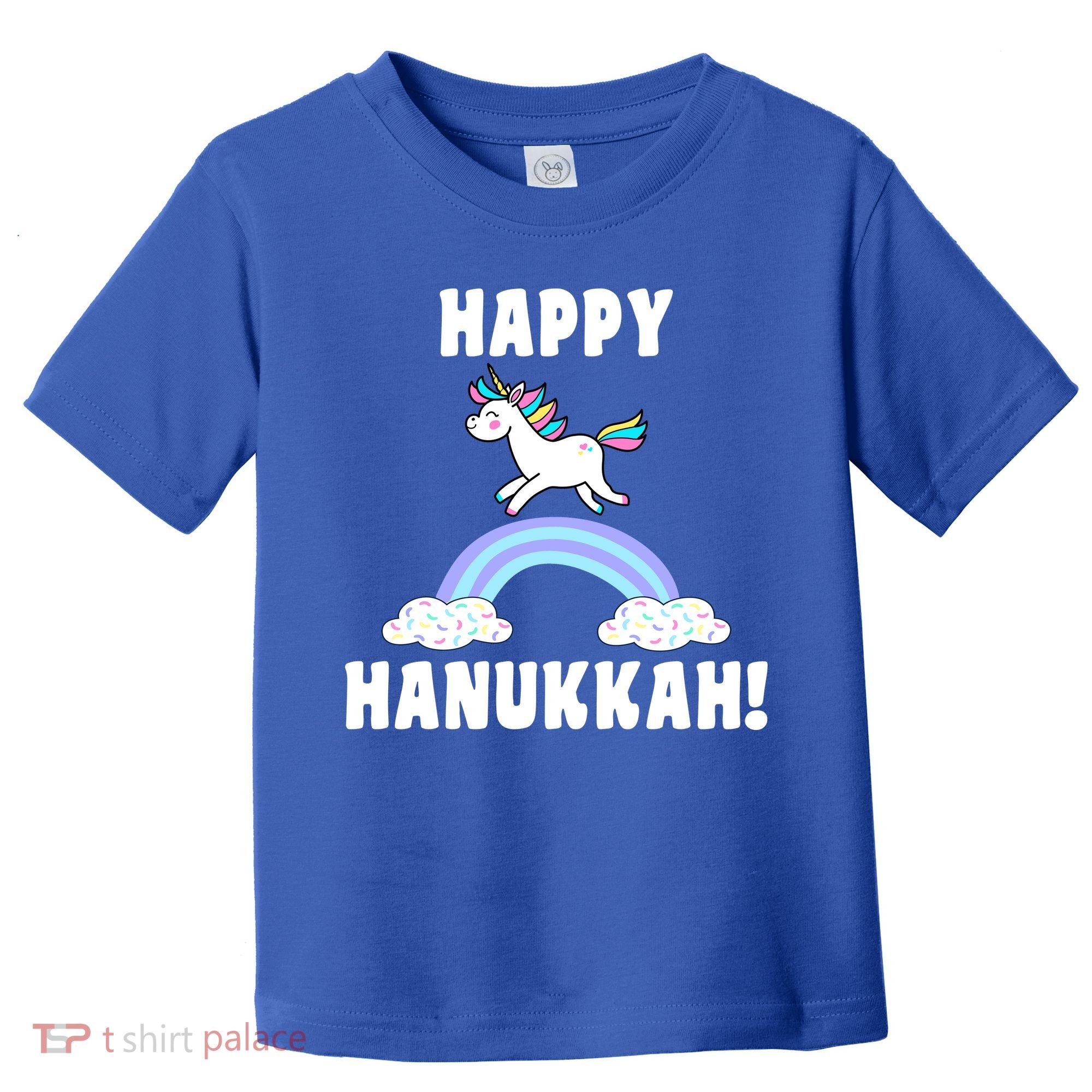 Happy Hanukkah Magic Unicorn Toddler T-Shirt