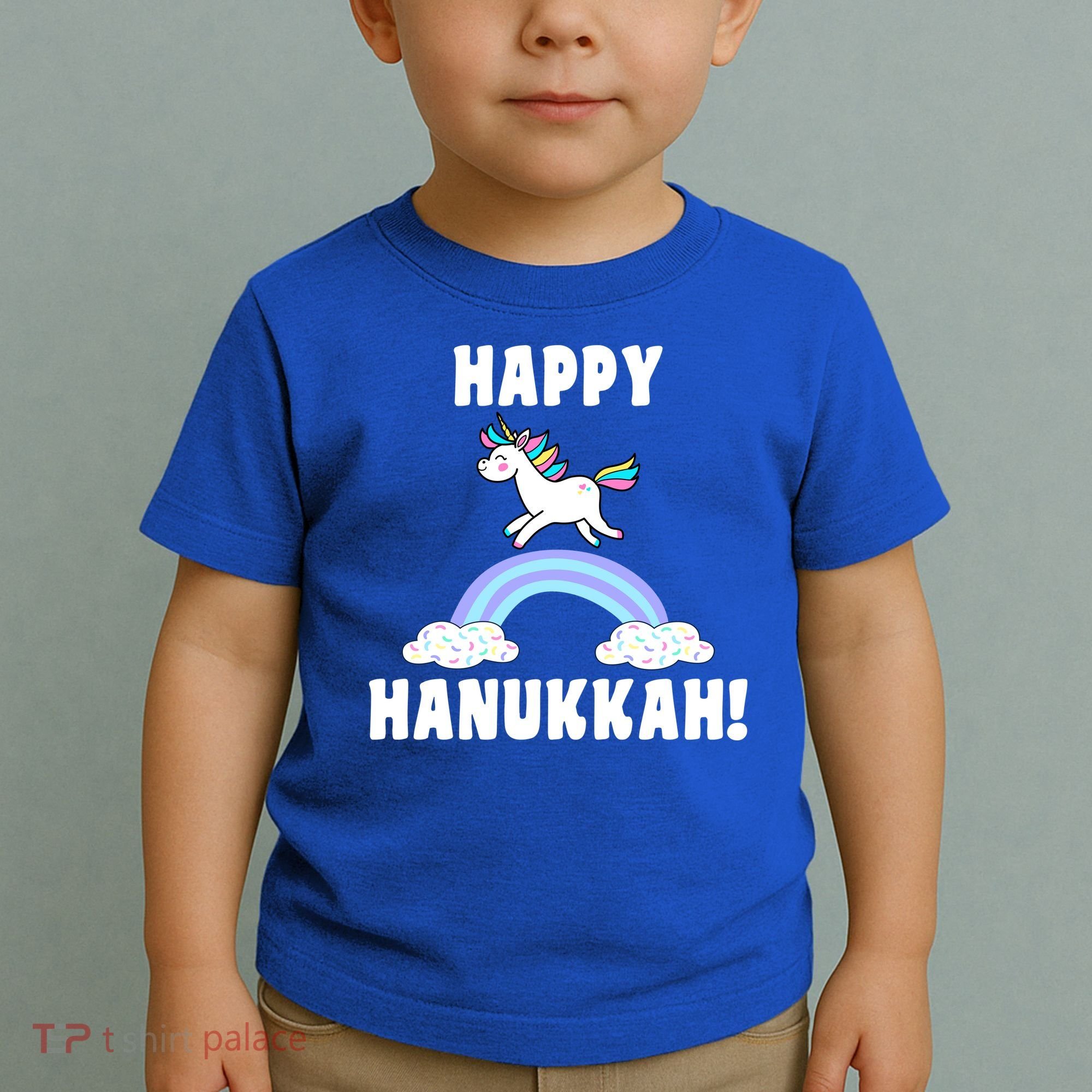 Happy Hanukkah Magic Unicorn Toddler T-Shirt