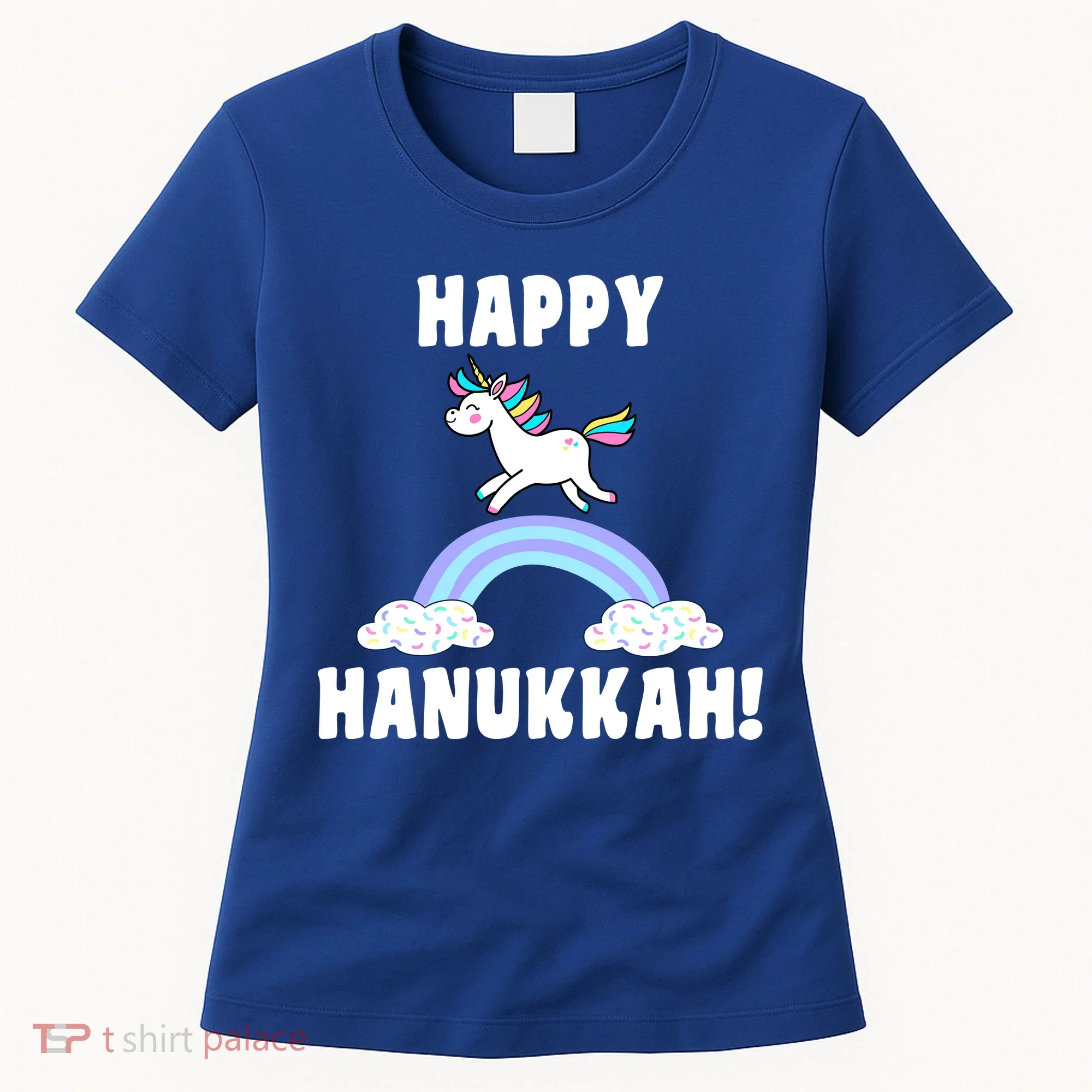 Happy Hanukkah Magic Unicorn Women's T-Shirt