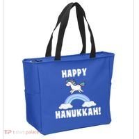 Happy Hanukkah Magic Unicorn Tote Bag thumb 2