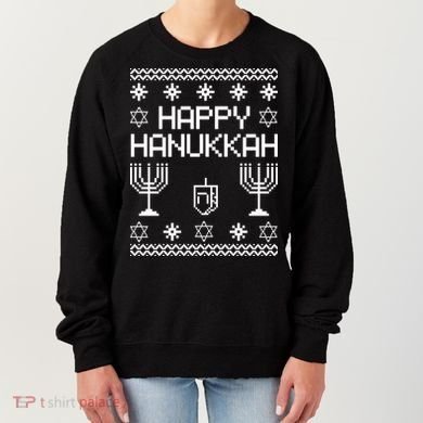 Happy Hanukkah Ugly Women's Sweatshirt