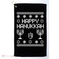 Happy Hanukkah Ugly Golf Towel thumb 0