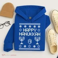 Happy Hanukkah Ugly Hoodie thumb 4