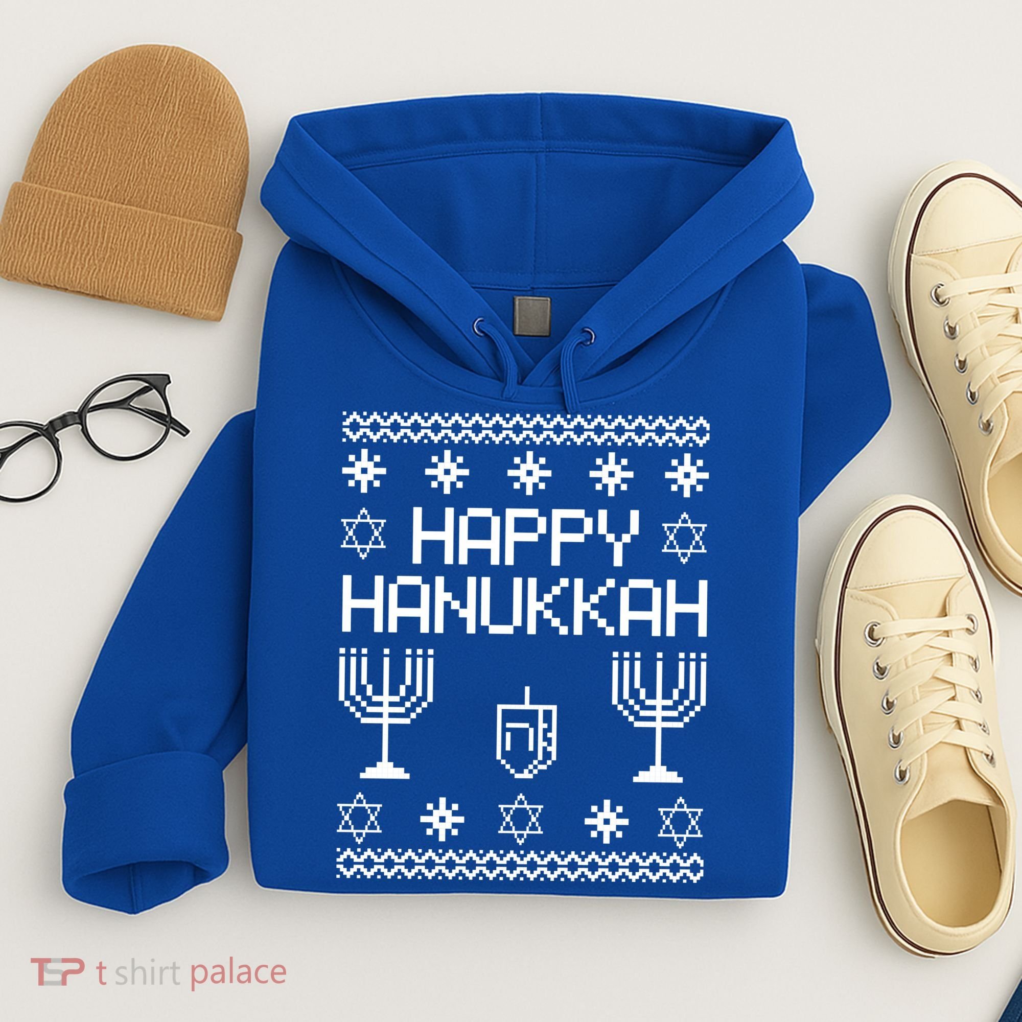 Happy Hanukkah Ugly Hoodie