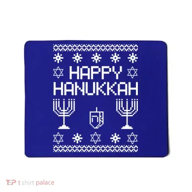 Happy Hanukkah Ugly Mousepad