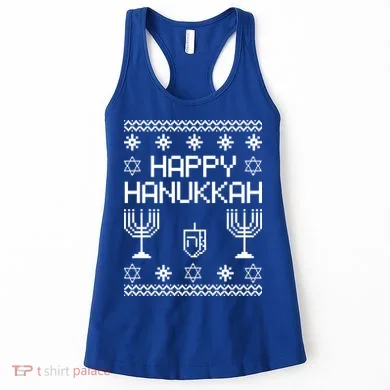 Happy Hanukkah Ugly Women's Tank Top
