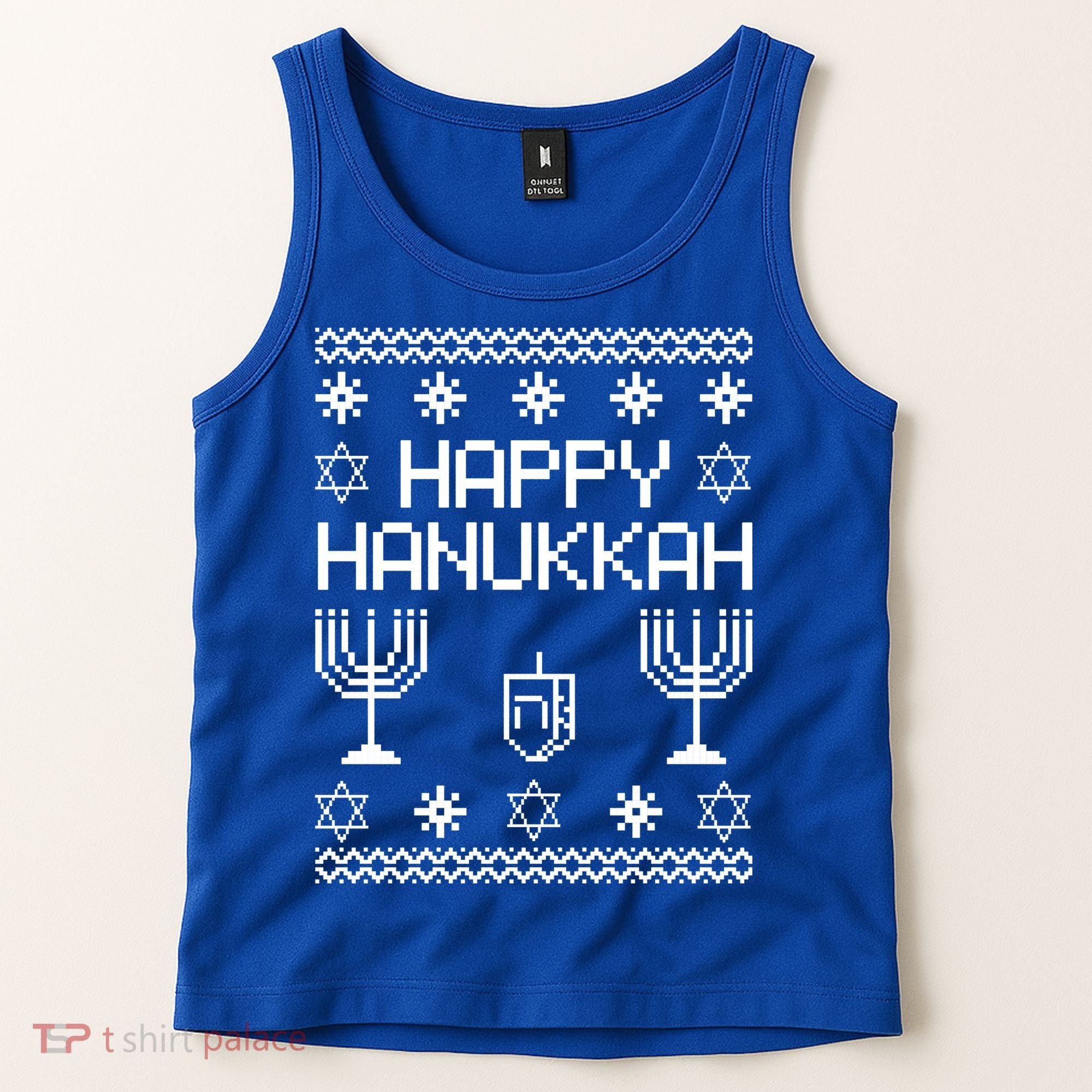 Happy Hanukkah Ugly Tank Top