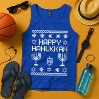 Happy Hanukkah Ugly Tank Top thumb 4