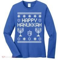 Happy Hanukkah Ugly Women's Long Sleeve Shirt thumb 0