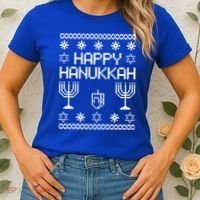 Happy Hanukkah Ugly Women's T-Shirt thumb 2