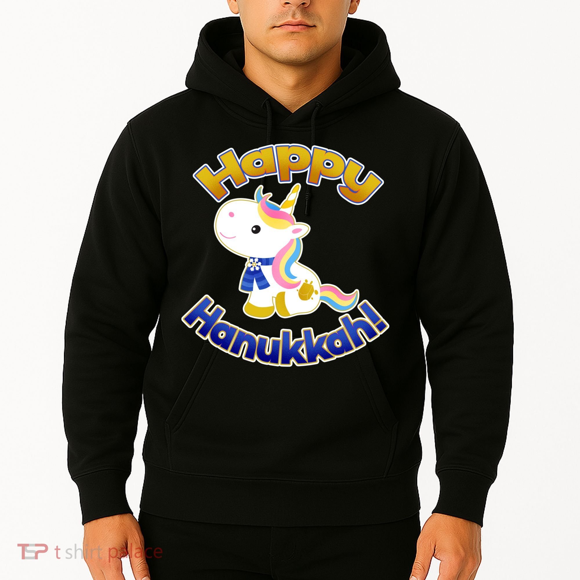 Happy Hanukkah Unicorn Hoodie