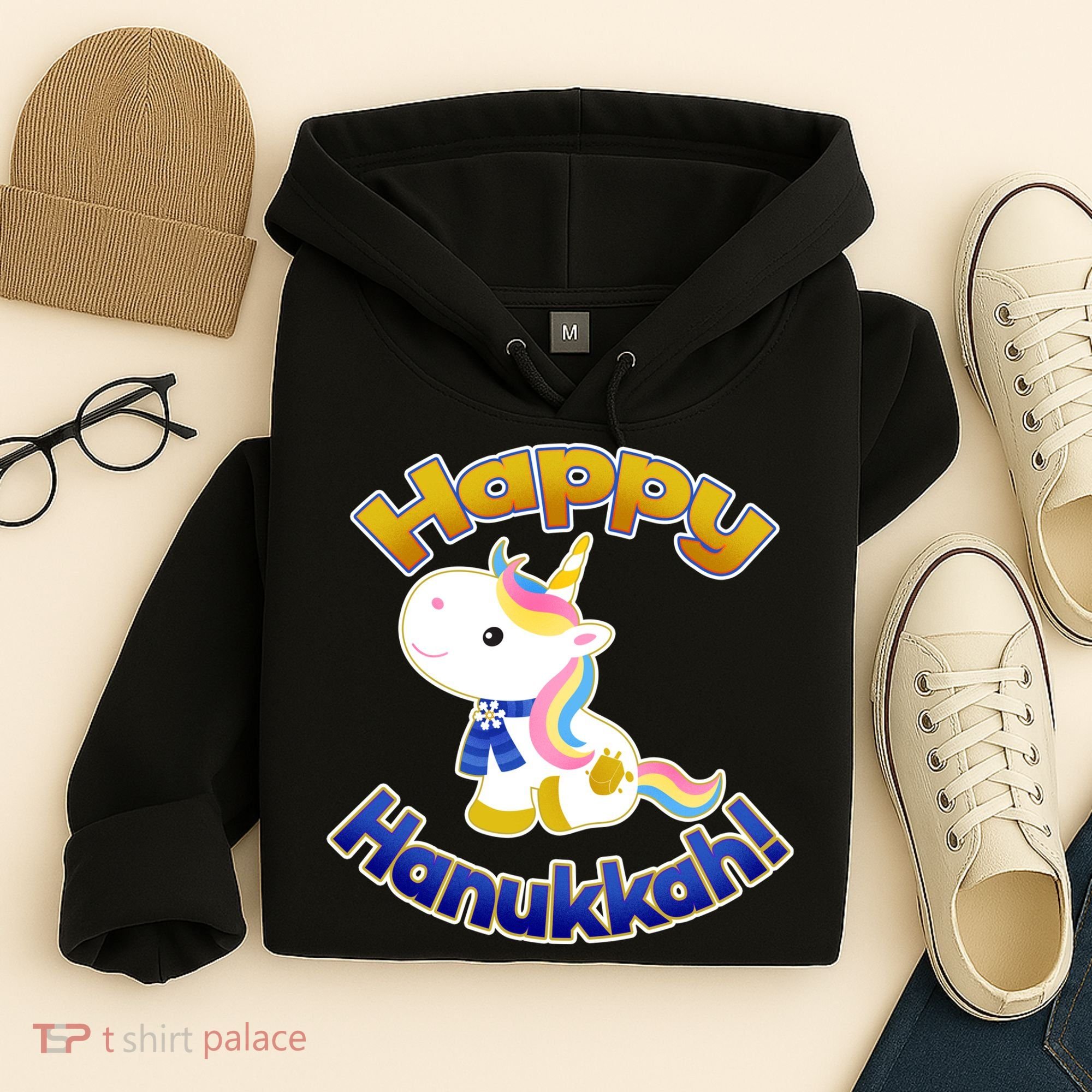 Happy Hanukkah Unicorn Hoodie