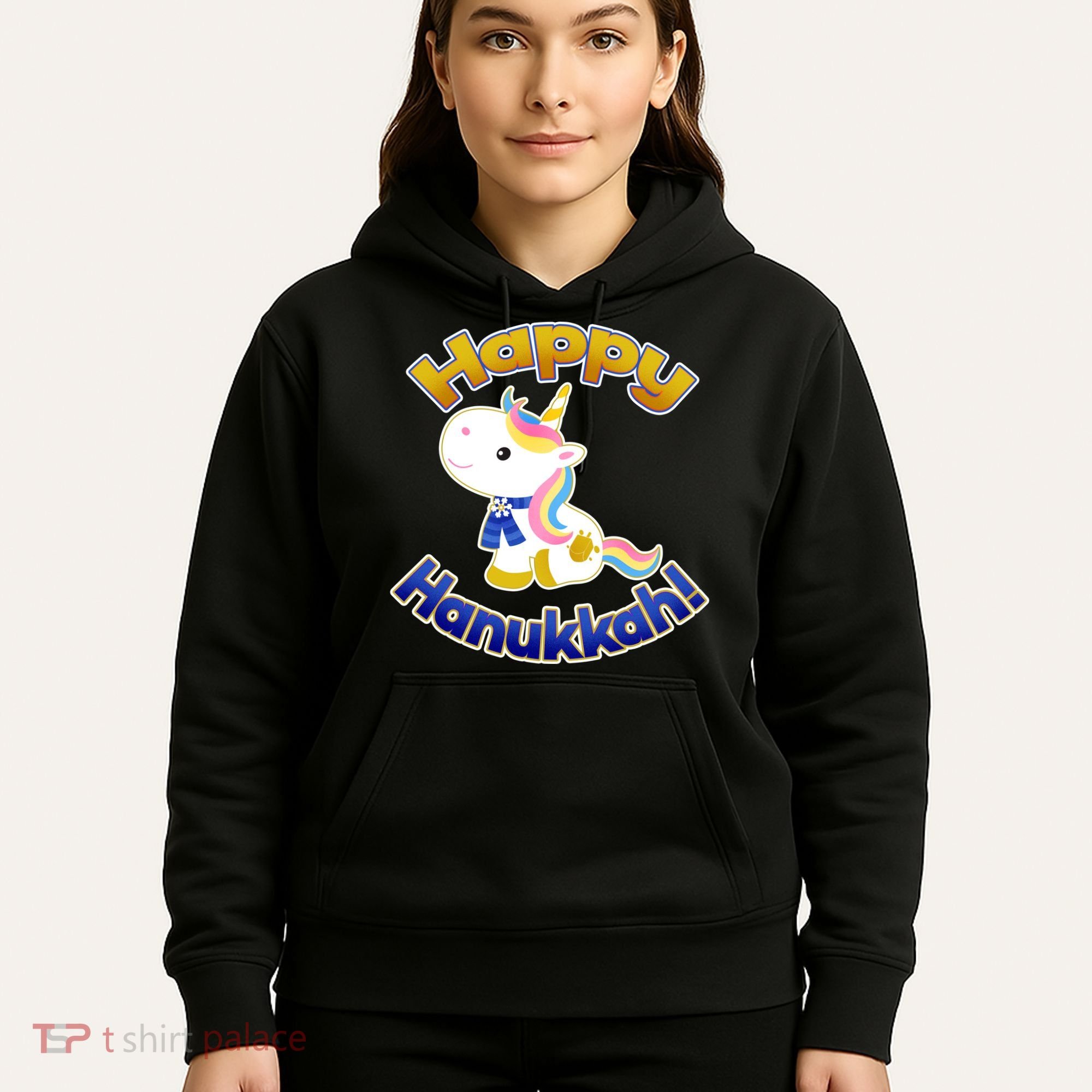 Happy Hanukkah Unicorn Hoodie