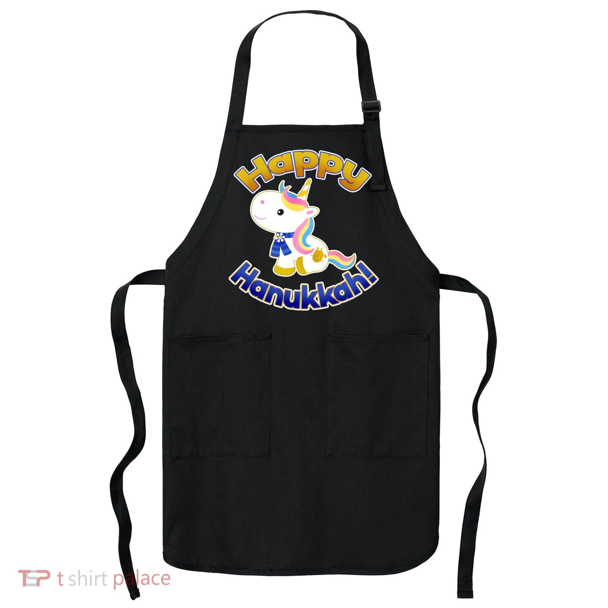 Happy Hanukkah Unicorn Apron