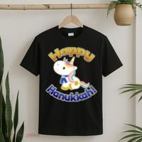 Happy Hanukkah Unicorn T-Shirt thumb 2