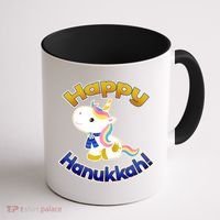 Happy Hanukkah Unicorn Coffee Mug thumb 1