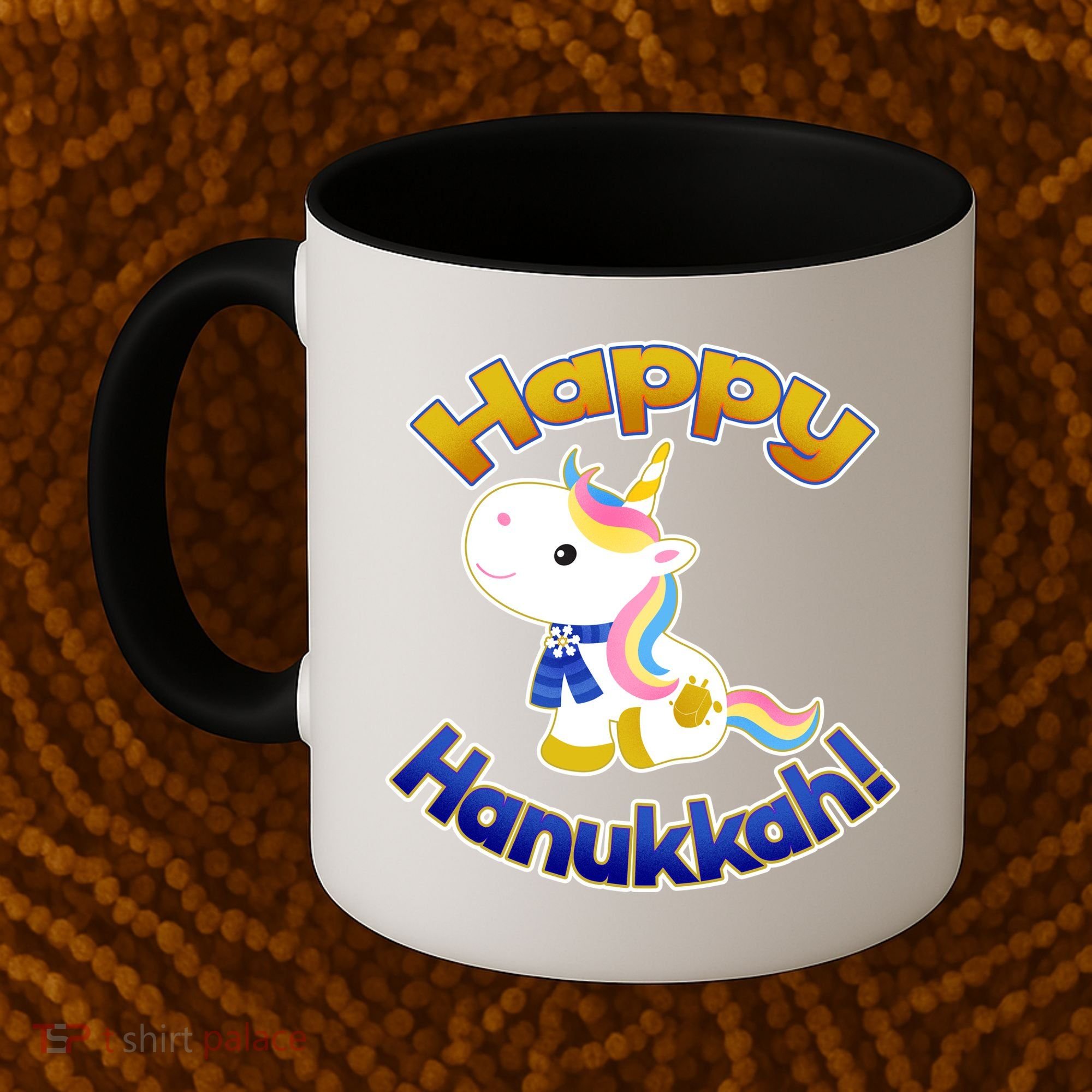 Happy Hanukkah Unicorn Coffee Mug