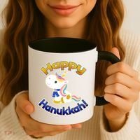 Happy Hanukkah Unicorn Coffee Mug thumb 3