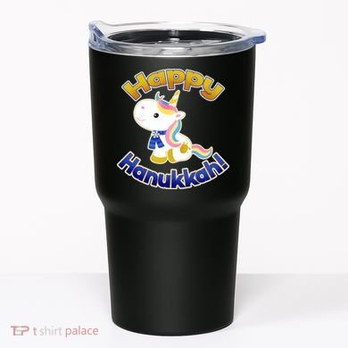 Happy Hanukkah Unicorn Tumbler