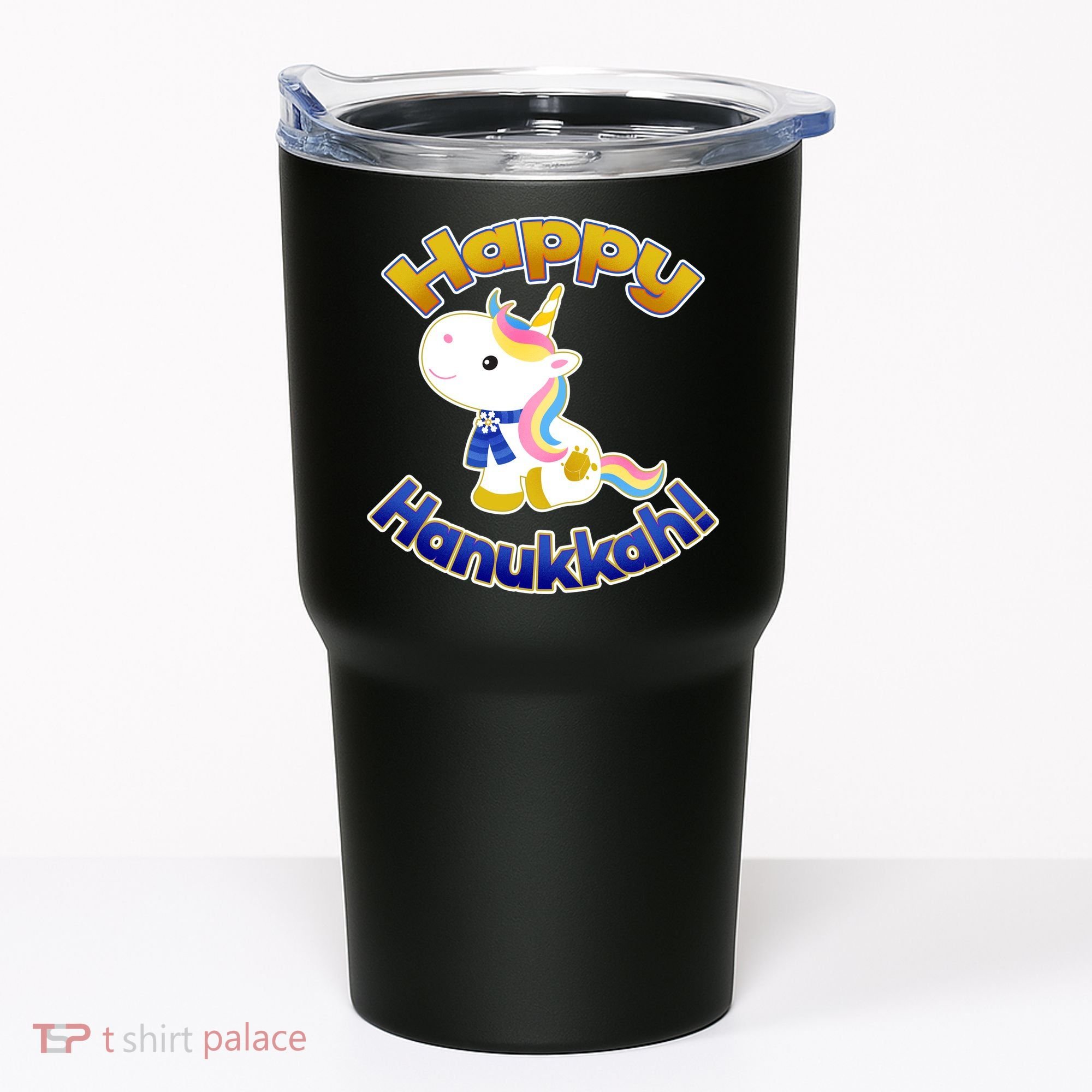 Happy Hanukkah Unicorn Tumbler