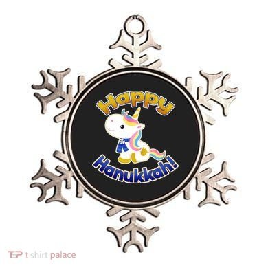 Happy Hanukkah Unicorn Ornament