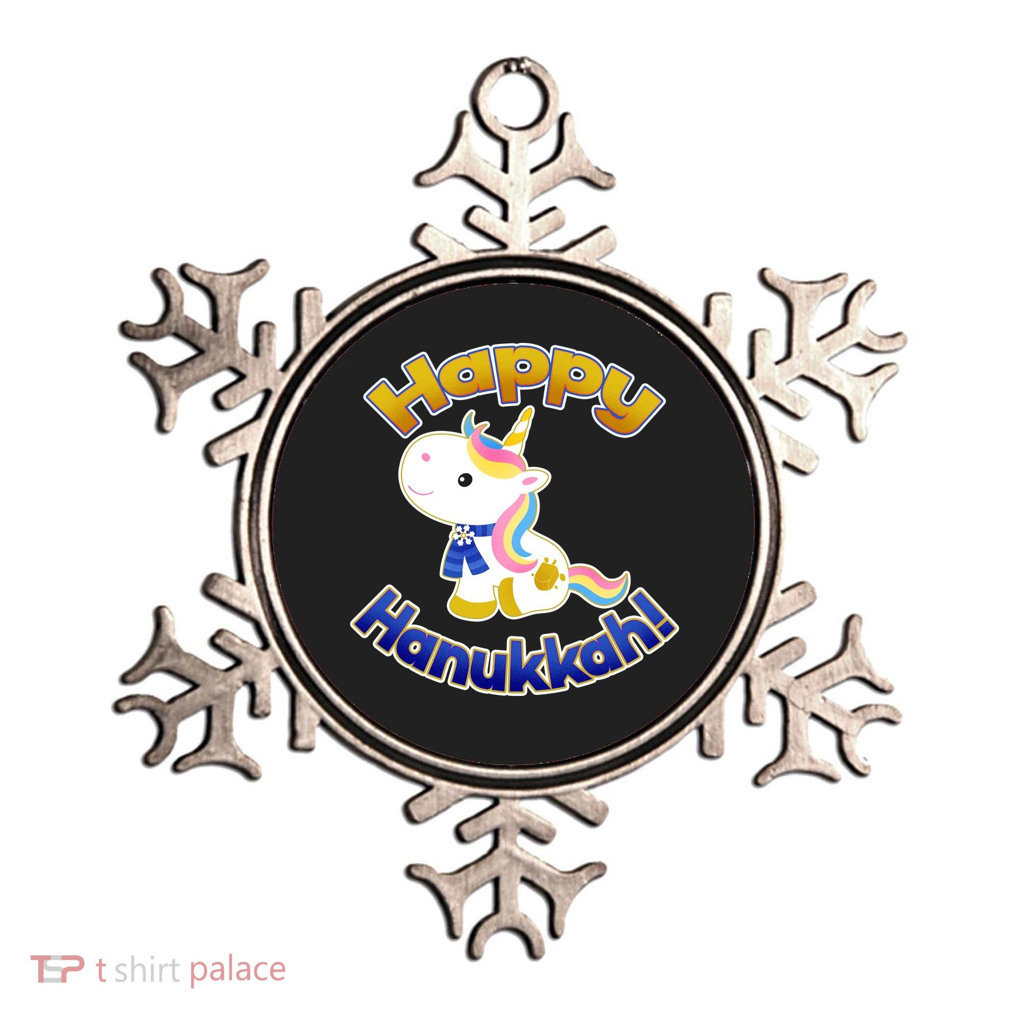 Happy Hanukkah Unicorn Ornament