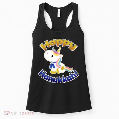 Happy Hanukkah Unicorn Women's Tank Top