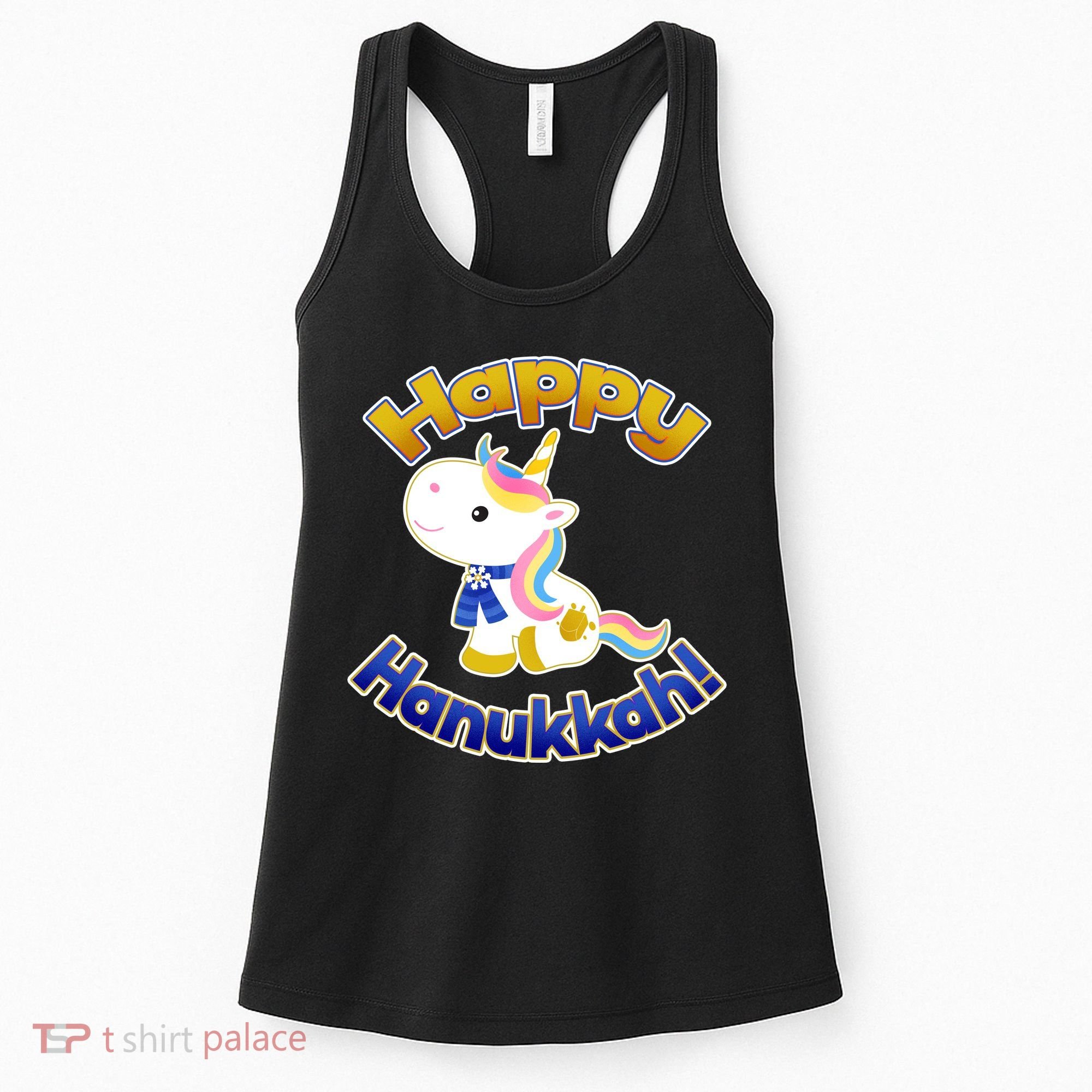 Happy Hanukkah Unicorn Women's Tank Top