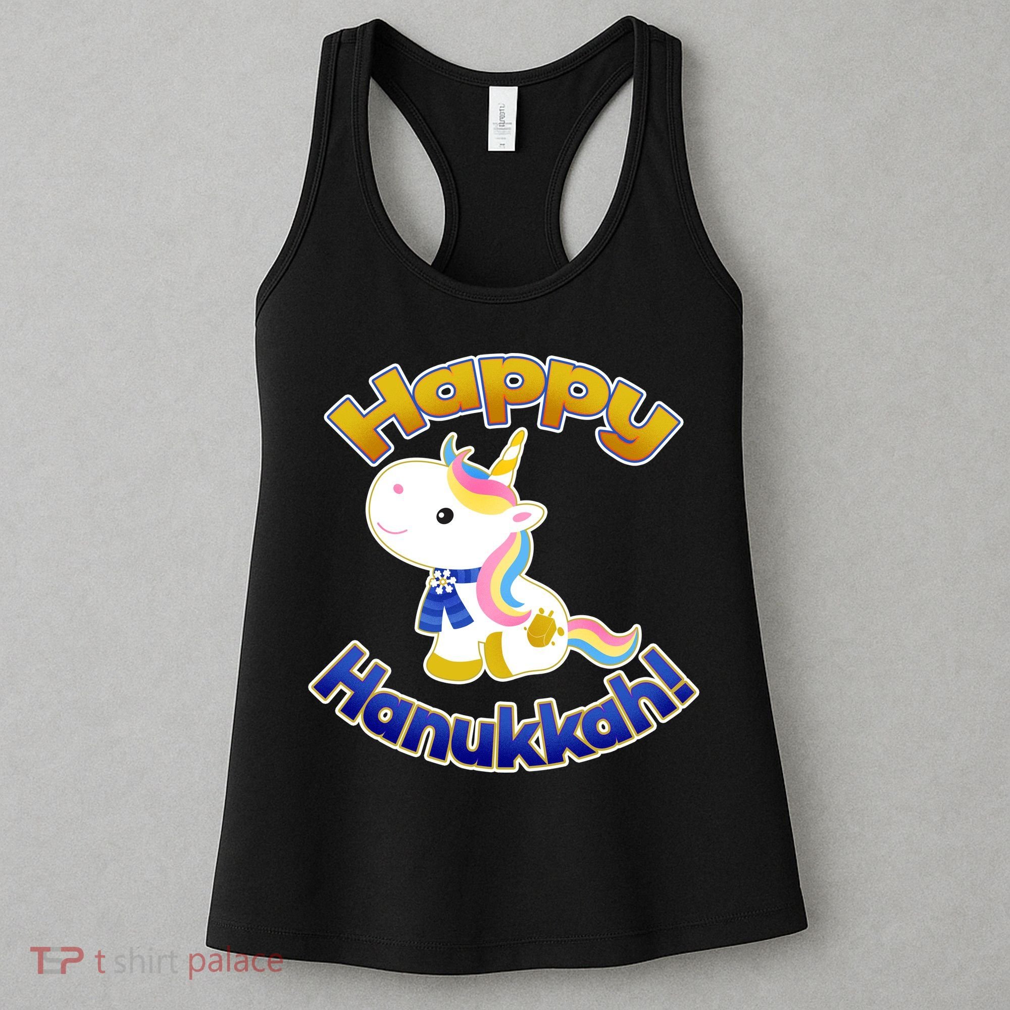 Happy Hanukkah Unicorn Women's Tank Top