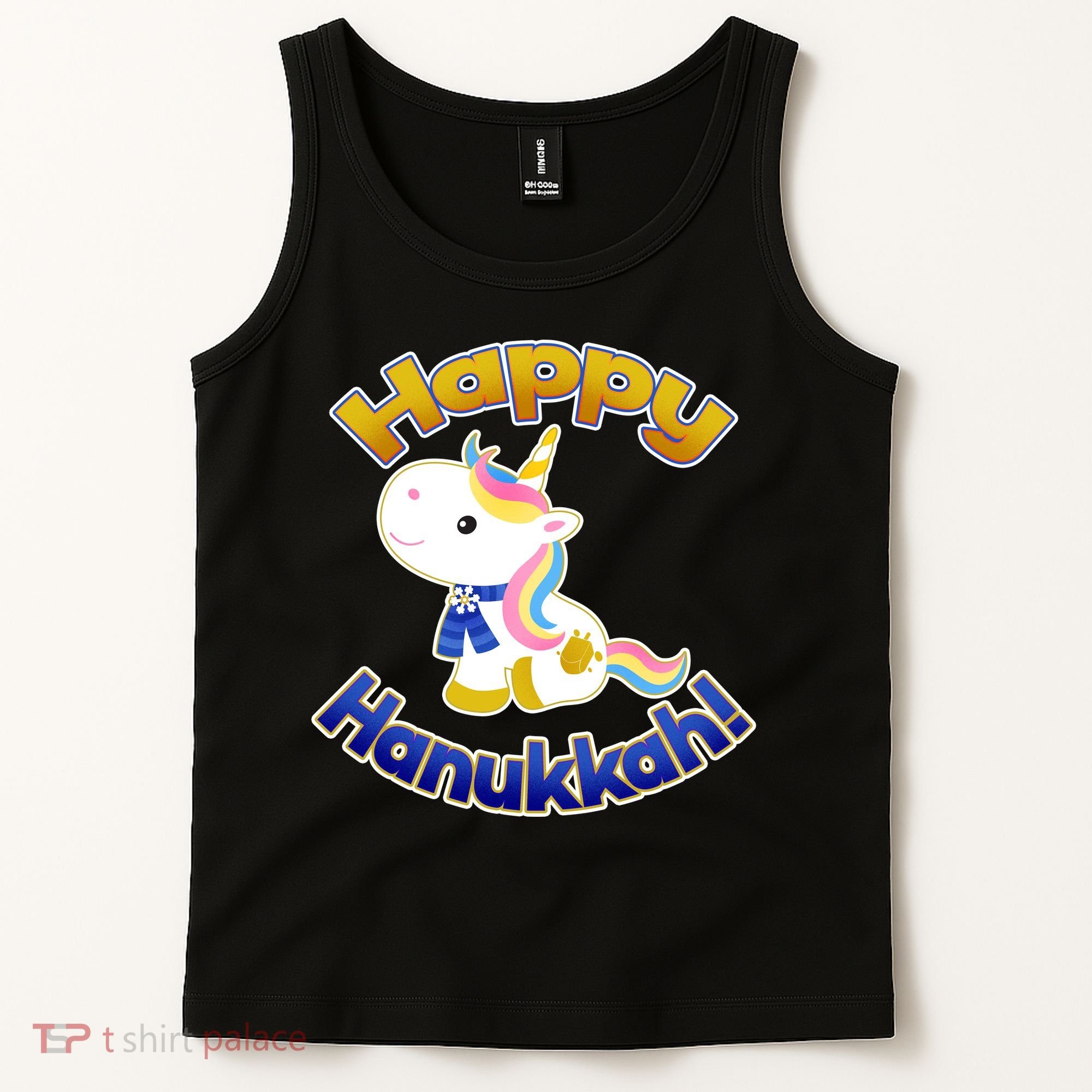 Happy Hanukkah Unicorn Tank Top