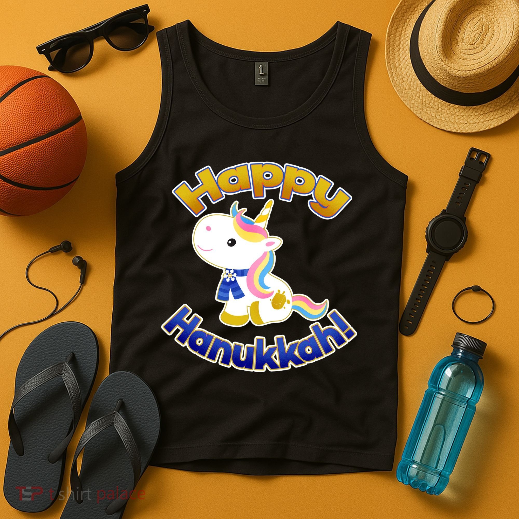 Happy Hanukkah Unicorn Tank Top