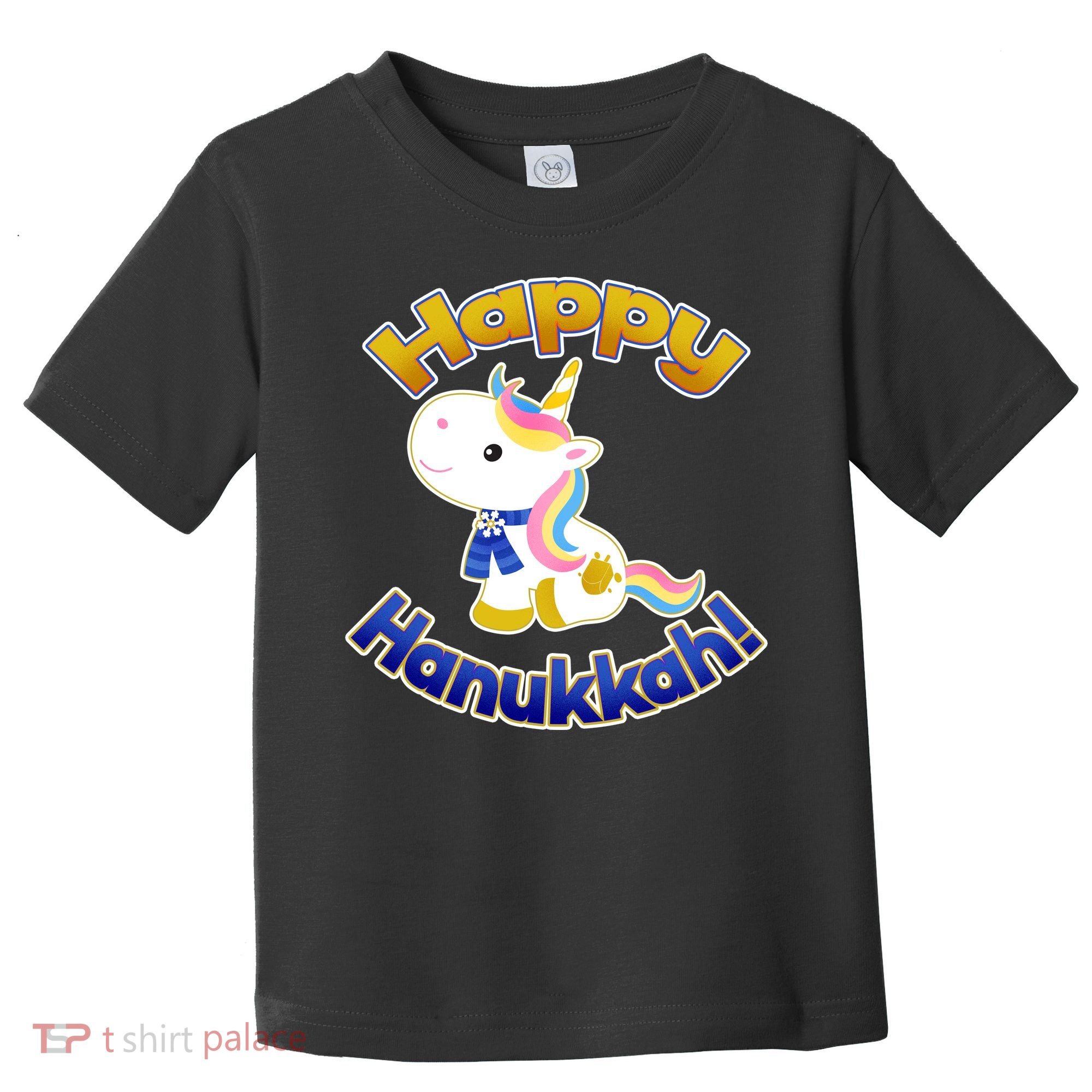 Happy Hanukkah Unicorn Toddler T-Shirt