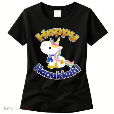 Happy Hanukkah Unicorn Women's T-Shirt