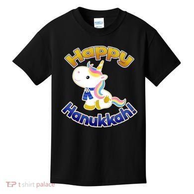 Happy Hanukkah Unicorn Kids T-Shirt