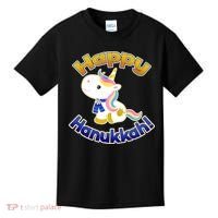 Happy Hanukkah Unicorn Kids T-Shirt thumb 0