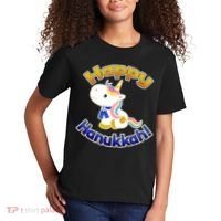 Happy Hanukkah Unicorn Kids T-Shirt thumb 2