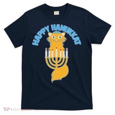 Happy Hanukkat Hanukkah Jewish Cat T-Shirt