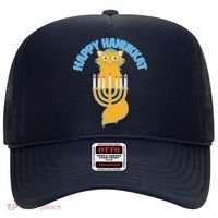 Happy Hanukkat Hanukkah Jewish Cat Hat thumb 0