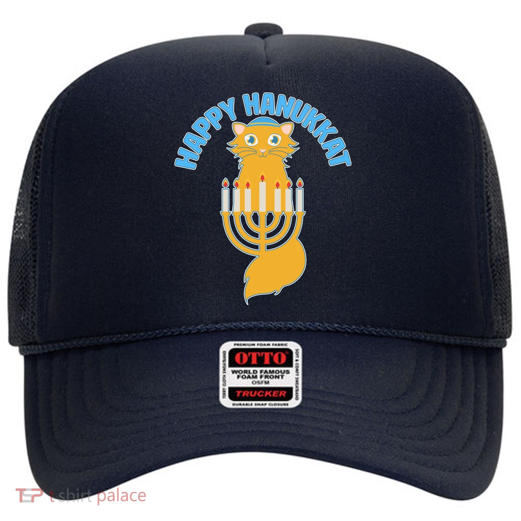 Happy Hanukkat Hanukkah Jewish Cat Hat