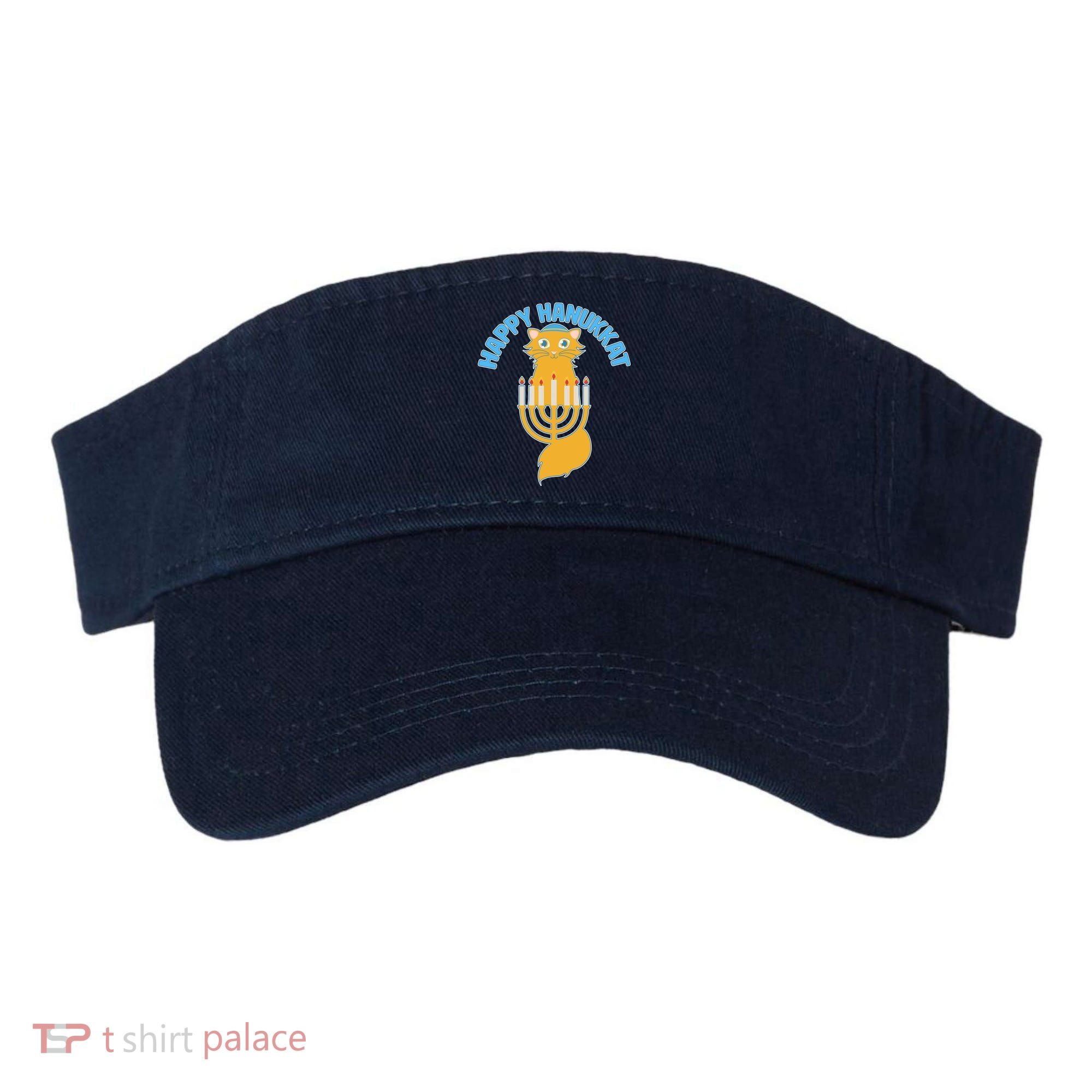 Happy Hanukkat Hanukkah Jewish Cat Visor