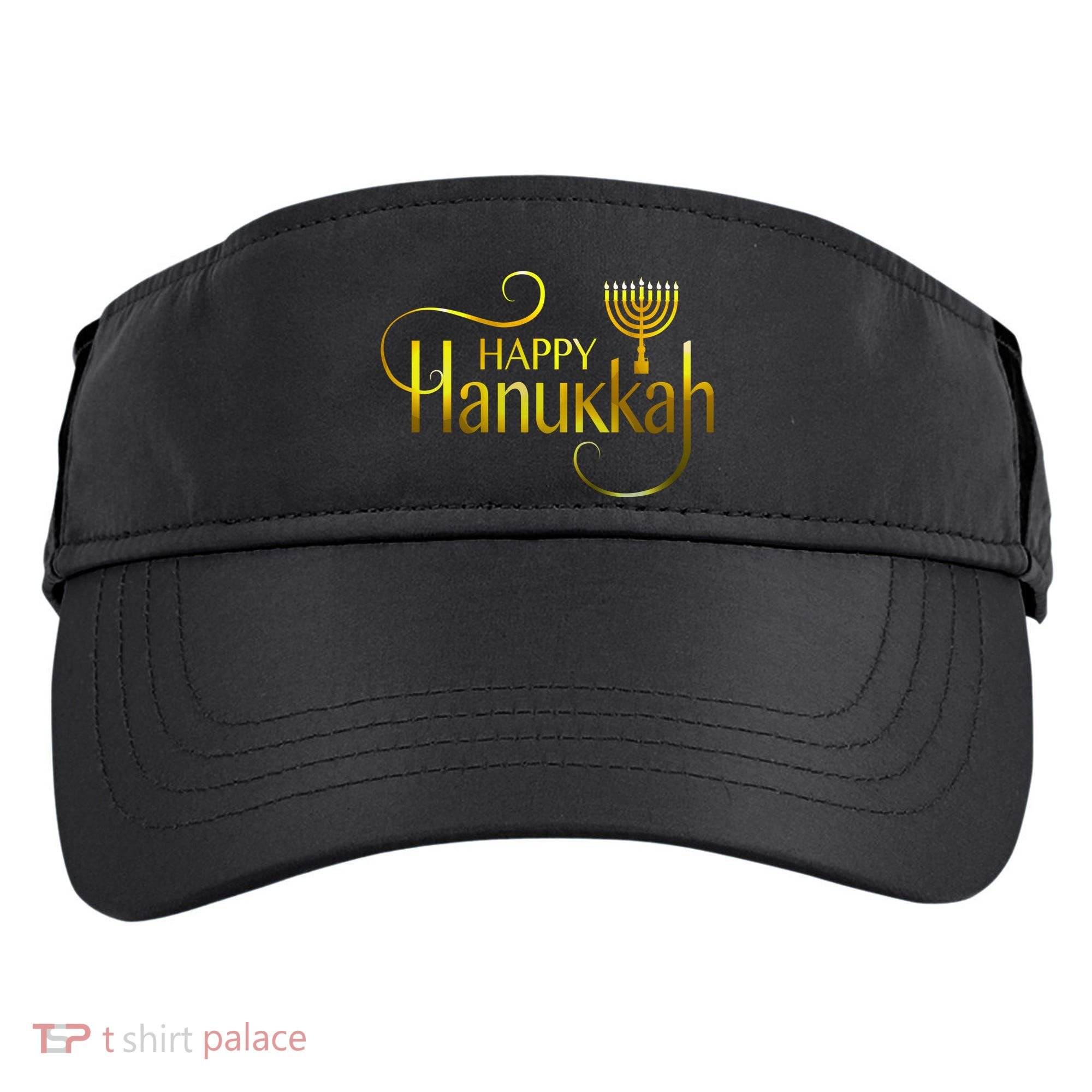 Happy Haunkkah Menorah Logo Adult Drive Performance Visor