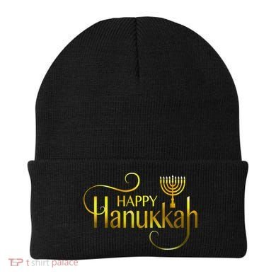 Happy Haunkkah Menorah Logo Beanie