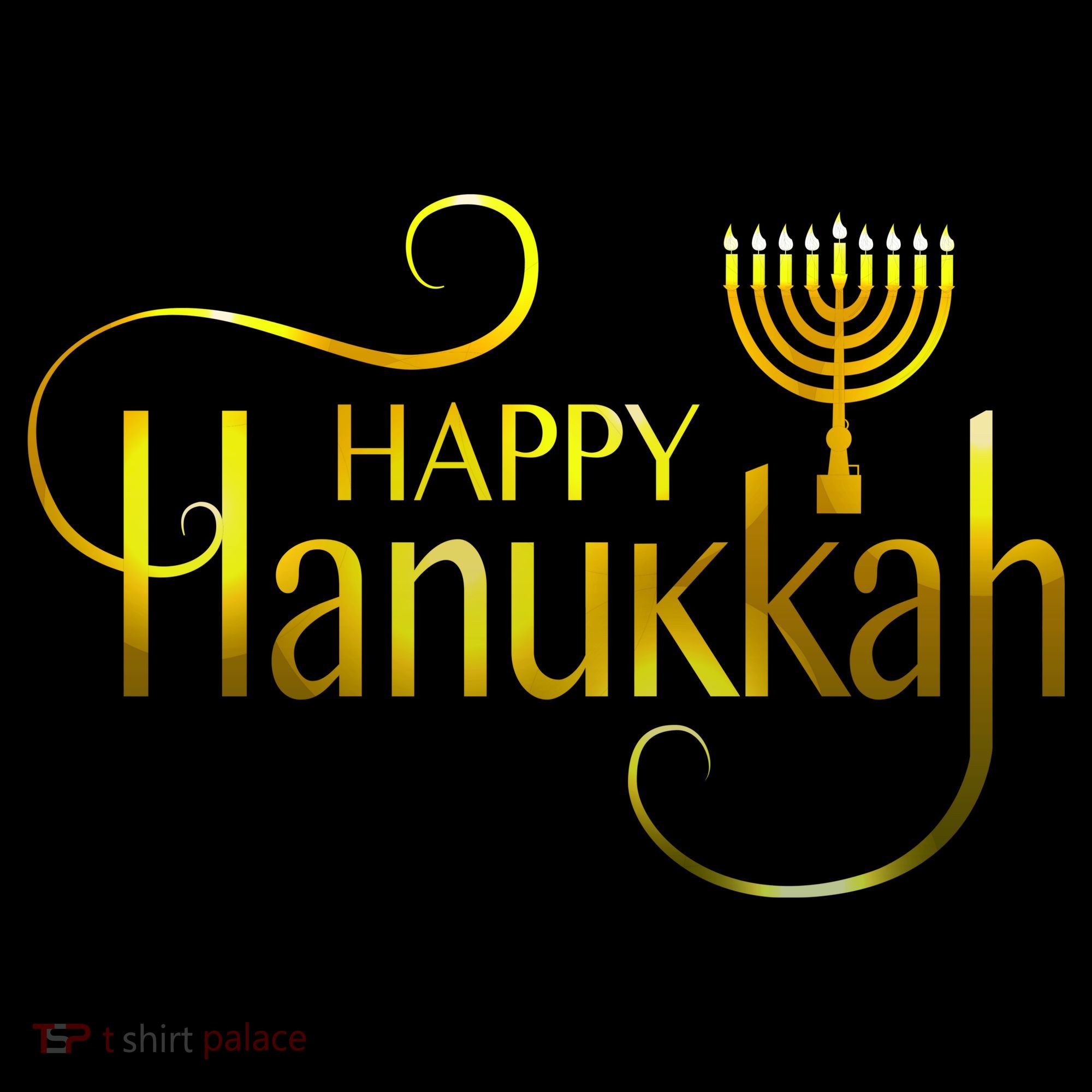 Happy Haunkkah Menorah Logo Ornament