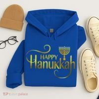 Happy Haunkkah Menorah Logo Hoodie thumb 4