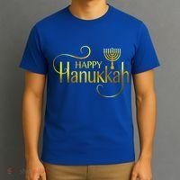 Happy Haunkkah Menorah Logo T-Shirt thumb 3
