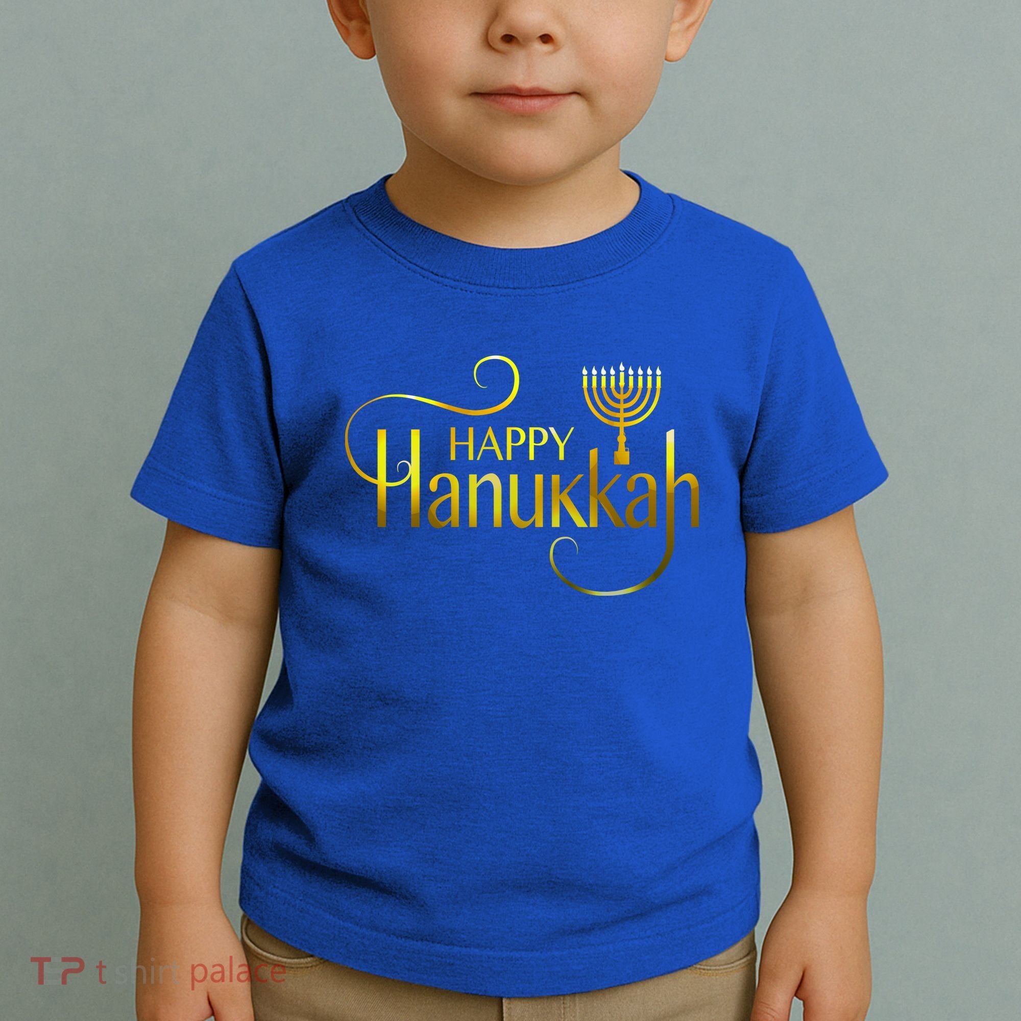 Happy Haunkkah Menorah Logo Toddler T-Shirt