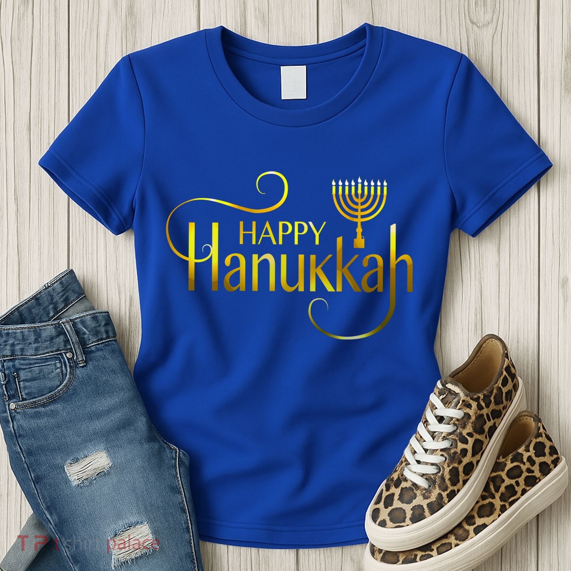 Happy Haunkkah Menorah Logo Women's T-Shirt