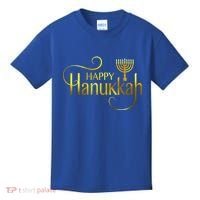 Happy Haunkkah Menorah Logo Kids T-Shirt thumb 0