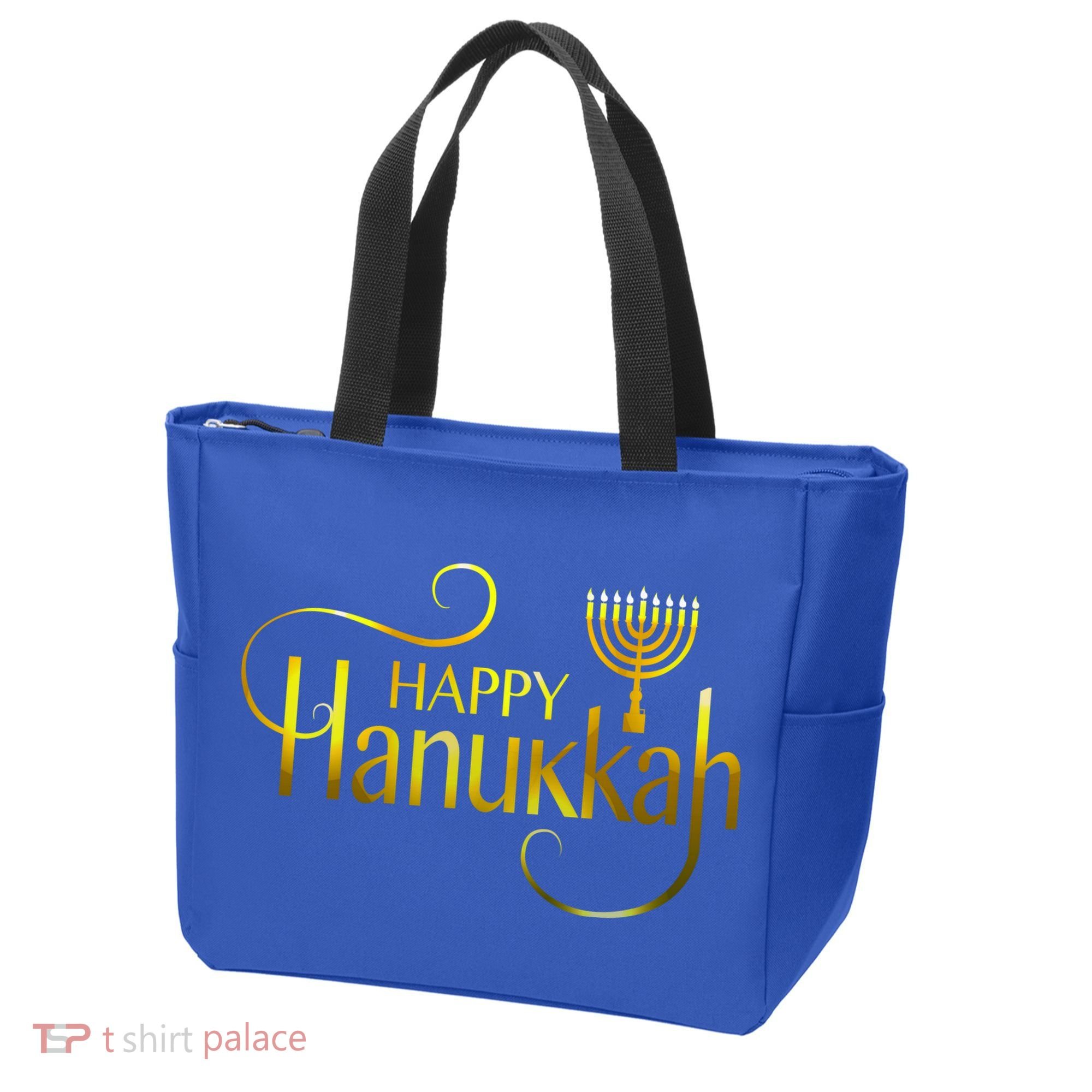 Happy Haunkkah Menorah Logo Tote Bag