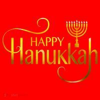 Happy Haunkkah Menorah Logo Santa Hat thumb 1
